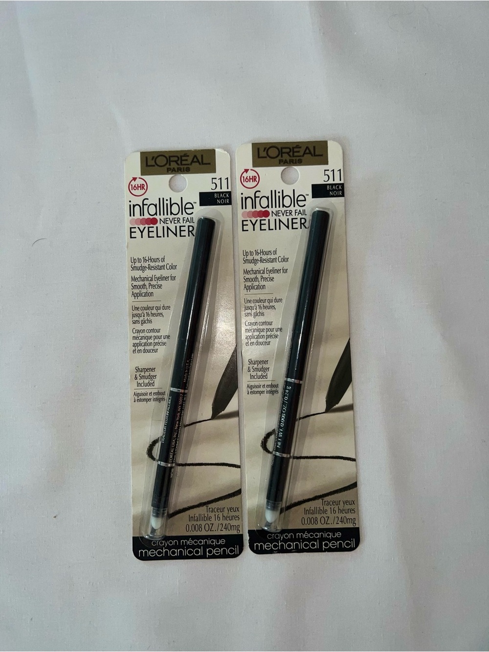 L'Oreal Infallible 511 Black Eyeliner - Twin Pack
